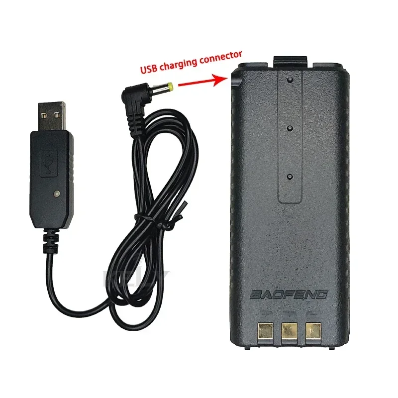 UV-5R For BAOFENG 5R Radio Battery USB/TypeC UV5R Rechargable Batterier for Two Way Radio Parts UV 5RA/5RE Walike Talkie