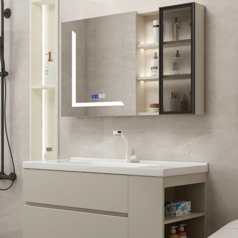 

Washbasin Toilet Bathroom Cabinets Storage Closet Drawer Wall White Bathroom Cabinets Display Meuble Toilette Furniture