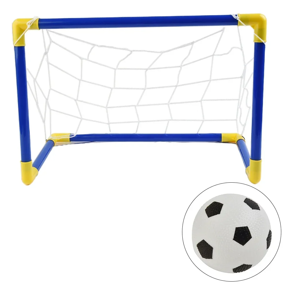 

Indoor Folding Soccer Goal Post Net Pump Home Game Team Sports 447x250x323mm Outdoors Goal Post For Kids Play Accessories