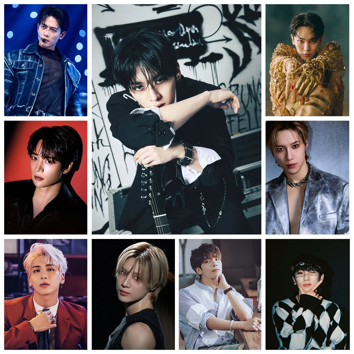 S-SHINee-pintura de diamante 5D, banda k-pop, retrato de cantante musical, decoración de diamantes de imitación, mosaico, pegatina de pared, bordado de diamantes de mano