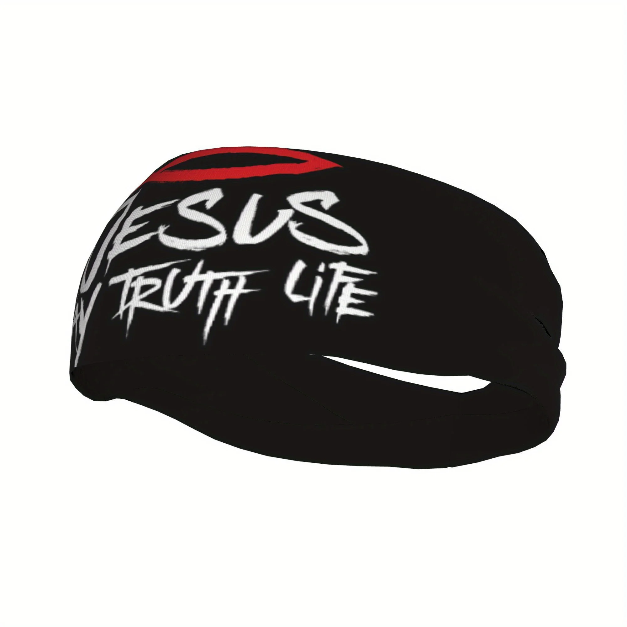 

Спортивная повязка на голову «Иисус — Путь, Истина, Жизнь» с надписью «Иисус», разноцветная, религиозная, для спортзала, церкви, мероприятий