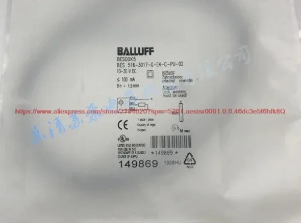 100% NEW BES 516-3017-G-E4-C-PU-02 Proximity Switch Three-wire PNP Normally Closed Sensor