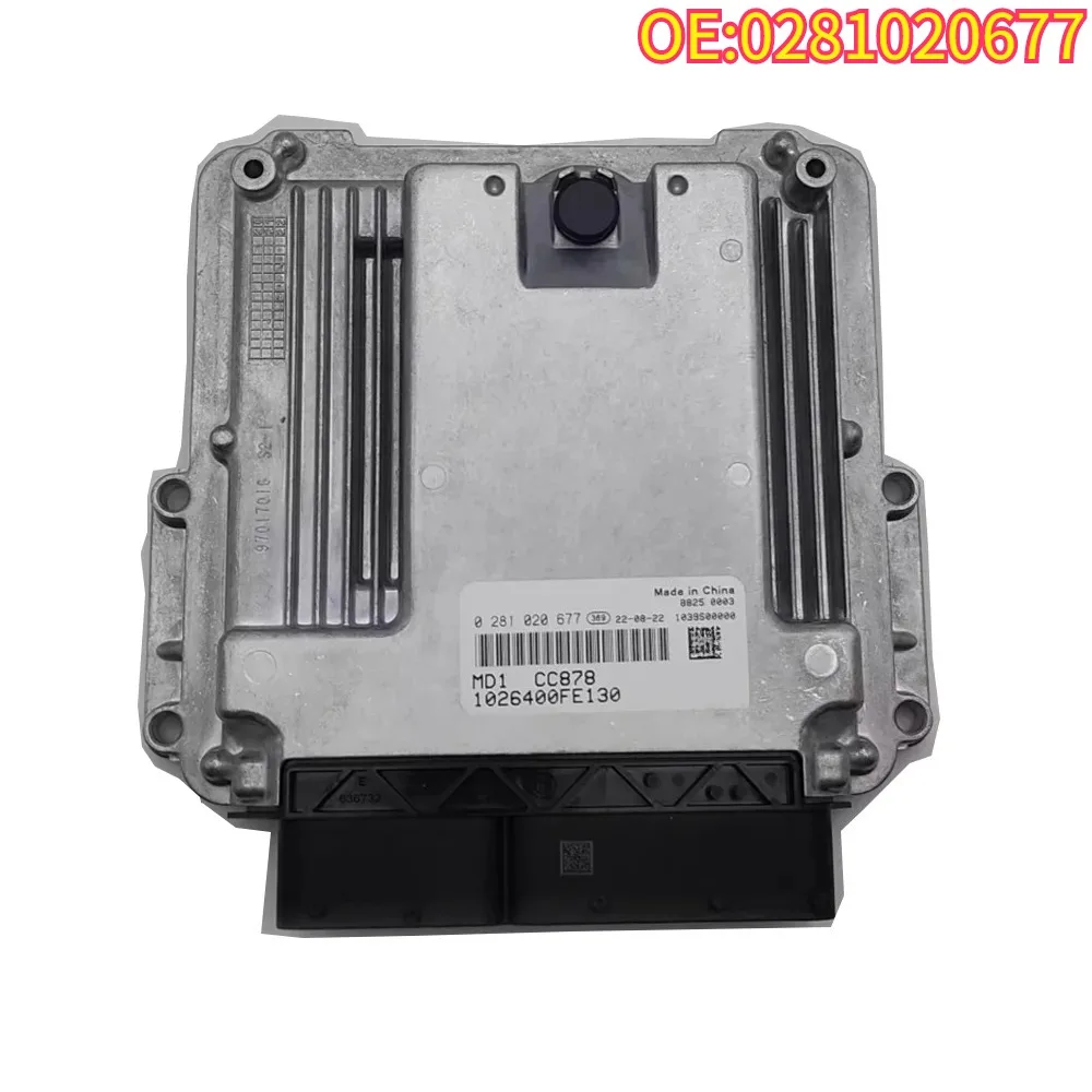 جودة عالية جديدة لـ 0281020677 لوحة كمبيوتر محرك أصلي جديد ECU Elektronische Regeleenheid Fit