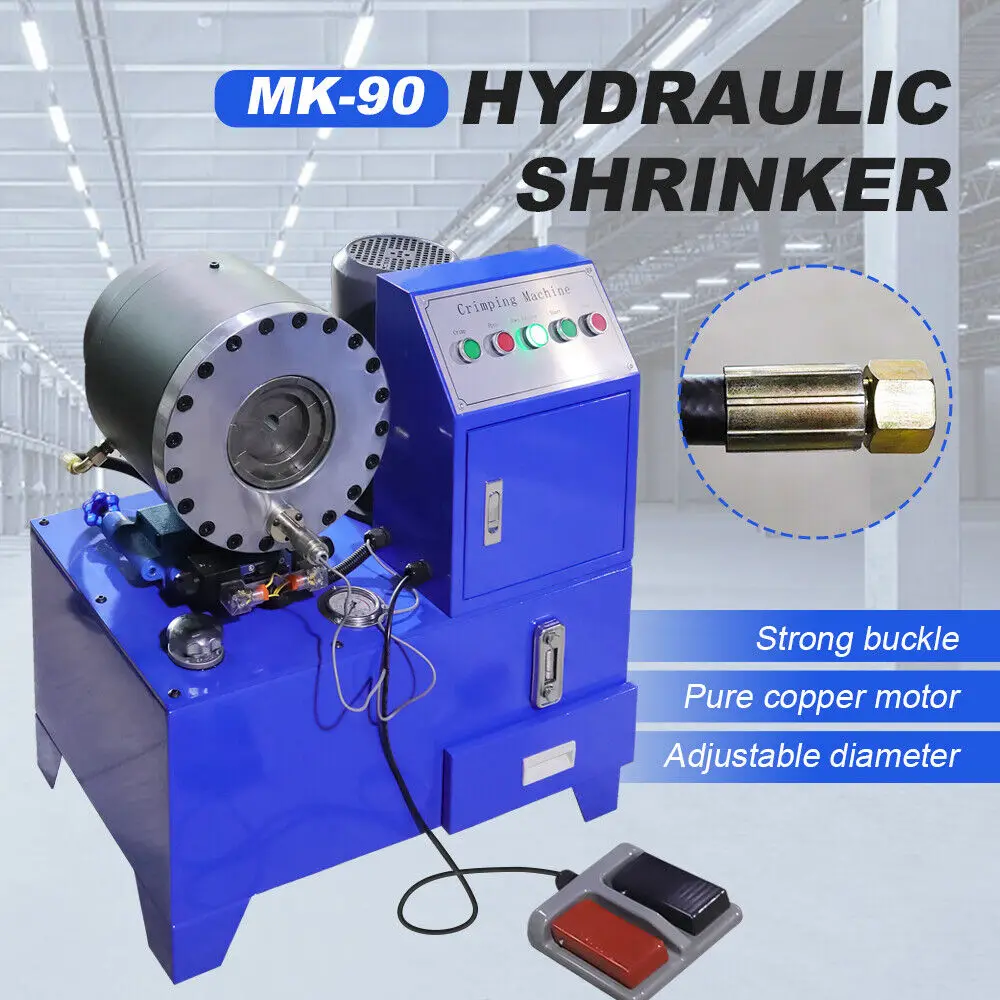 

MK-90 powerful Automatic Hose Crimper High Pressure Hydraulic Crimping Machine With 10 Set Mold