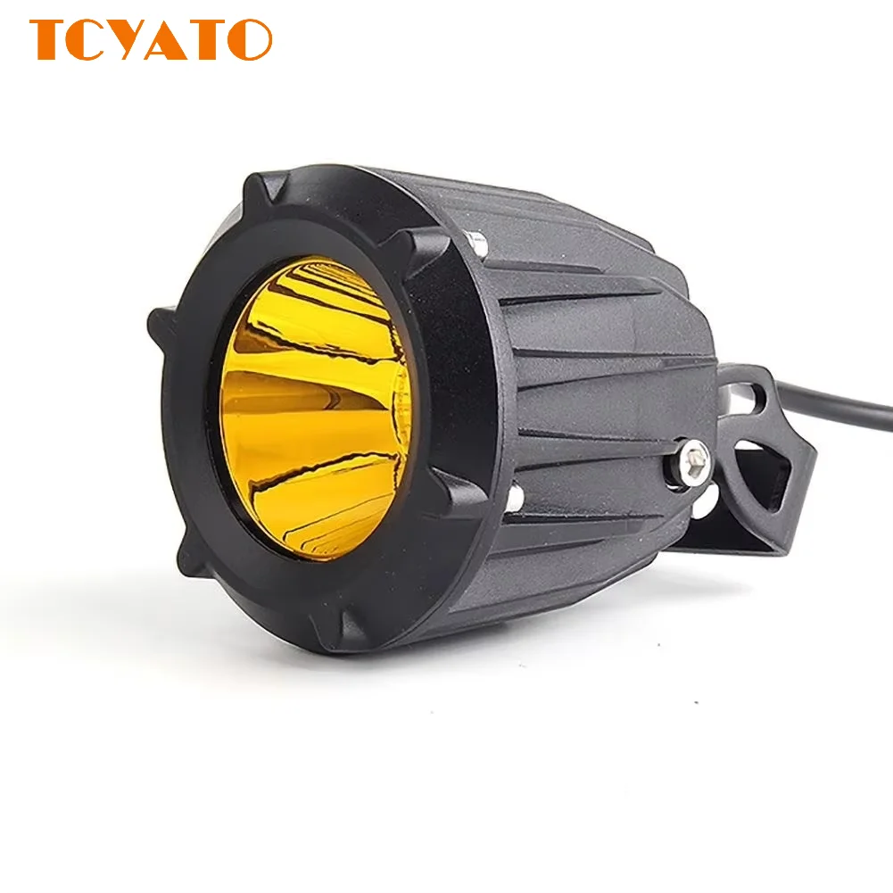 TCYATO  Motorcycle universal 50W spotlight off-road vehicle work light roof spotlight auxiliary light