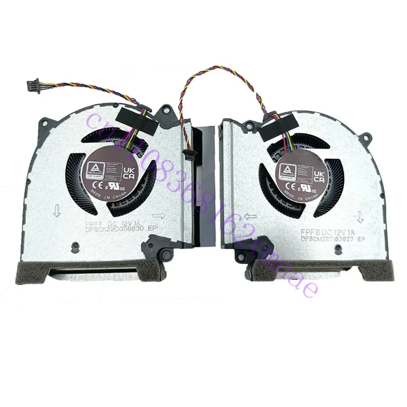 Laptop CPU GPU Cooling for ASUS ROG Strix G533ZW G533ZS G733ZW SCAR 15 17 2022 Fans Cooler 13NR08E0P02011 13NR08E0P01011 DC12V
