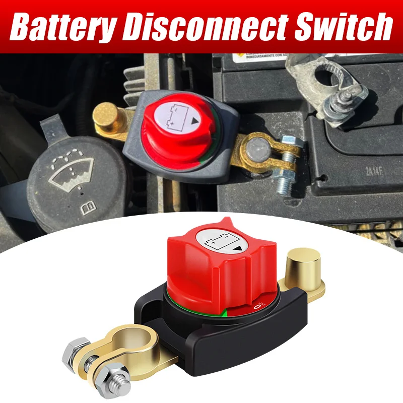 12-48V Top Post Battery Kill Switch 275A On/Off Battery Power Cut Master Switch Disconnect Isolator for Car Vehicle RV Boat
