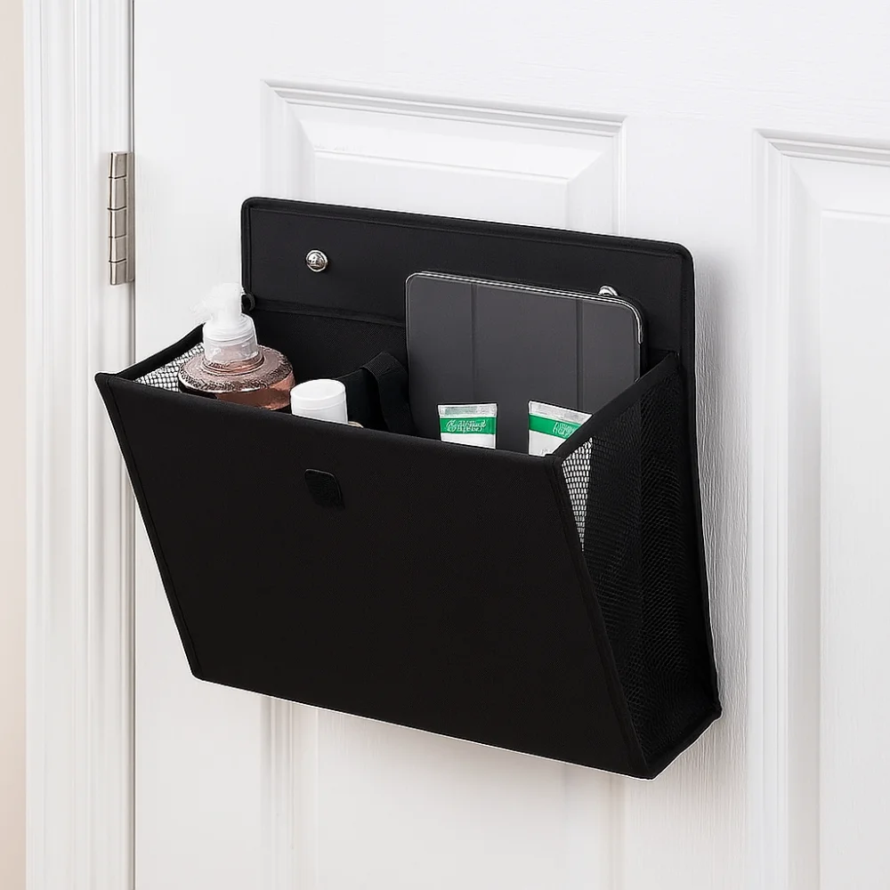 

Large Pockets Wall Mounted Storage Bag Waterproof Fabric Wall Hanging Pocket Space Saving Portable Over Door Shoe Organizer