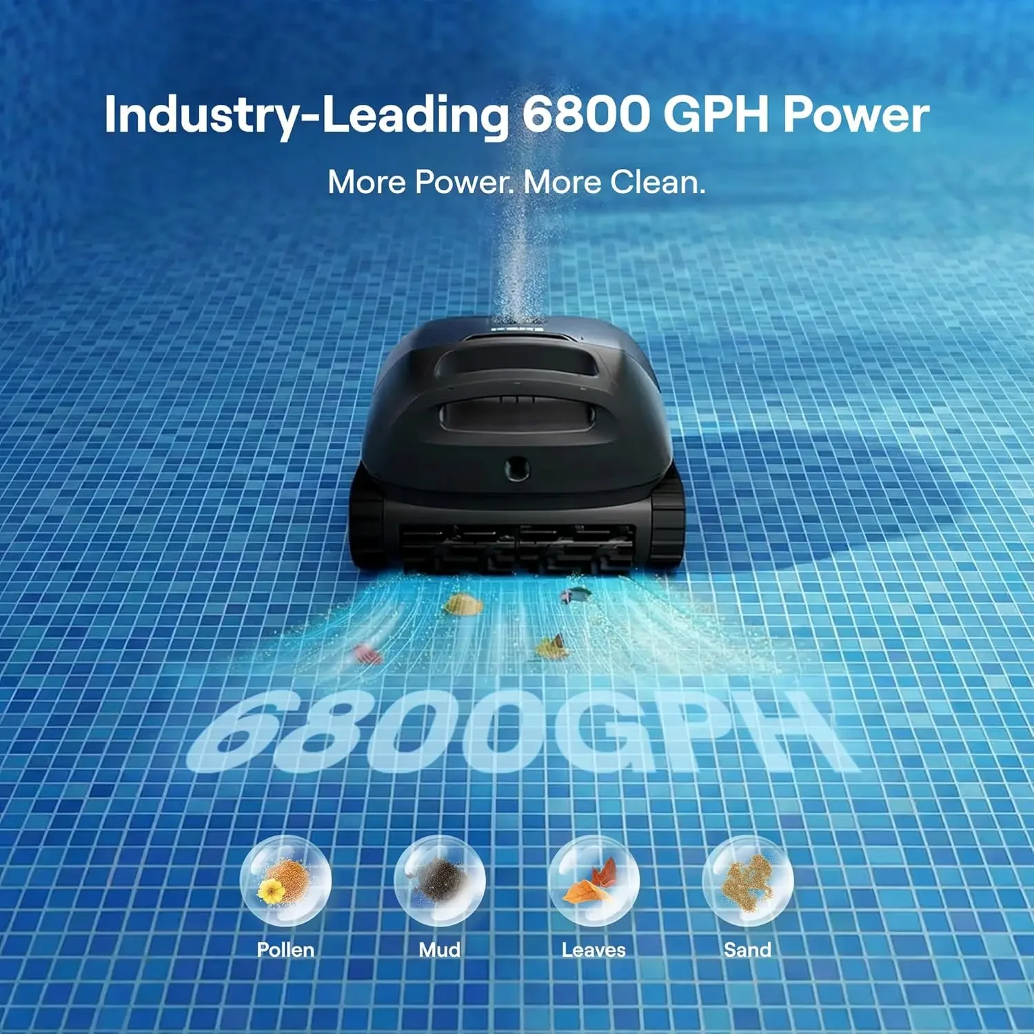 Smart Swimming Pool Vacuum Robot Beatbot Sora 10 Shallow Water Platform Cleaning Auto Cleaner Royal Blue