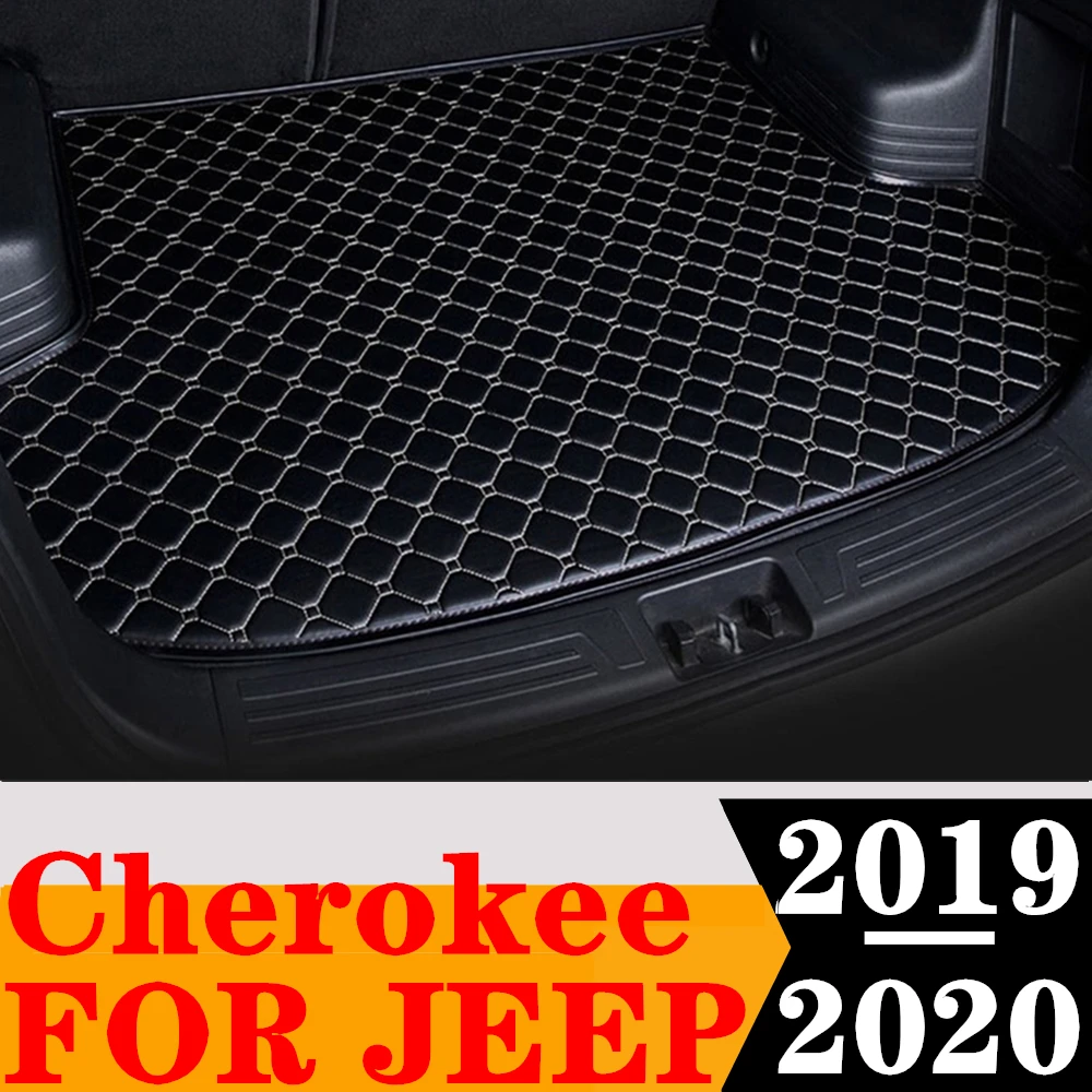 

Коврик для багажника автомобиля для JEEP Cherokee 2020 2019, задний коврик для груза, поднос для багажника, защитный коврик для багажа, ковер, аксессуары для внутренних деталей