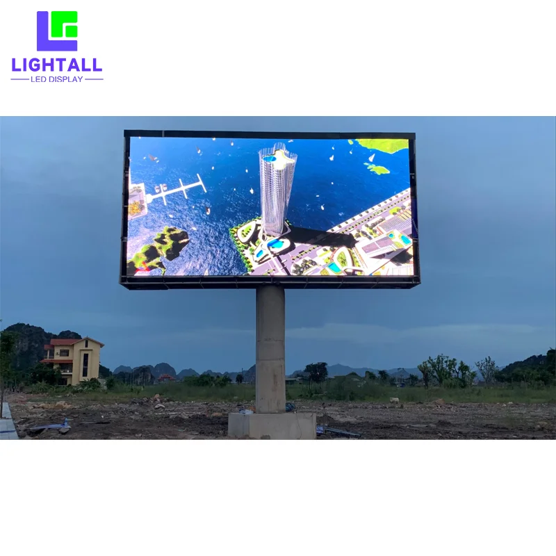 P3.91 2x1.5m Outdoor Full Color LED Display Front-maintenance Screen IP65 Waterproof Church Advertising Billboard