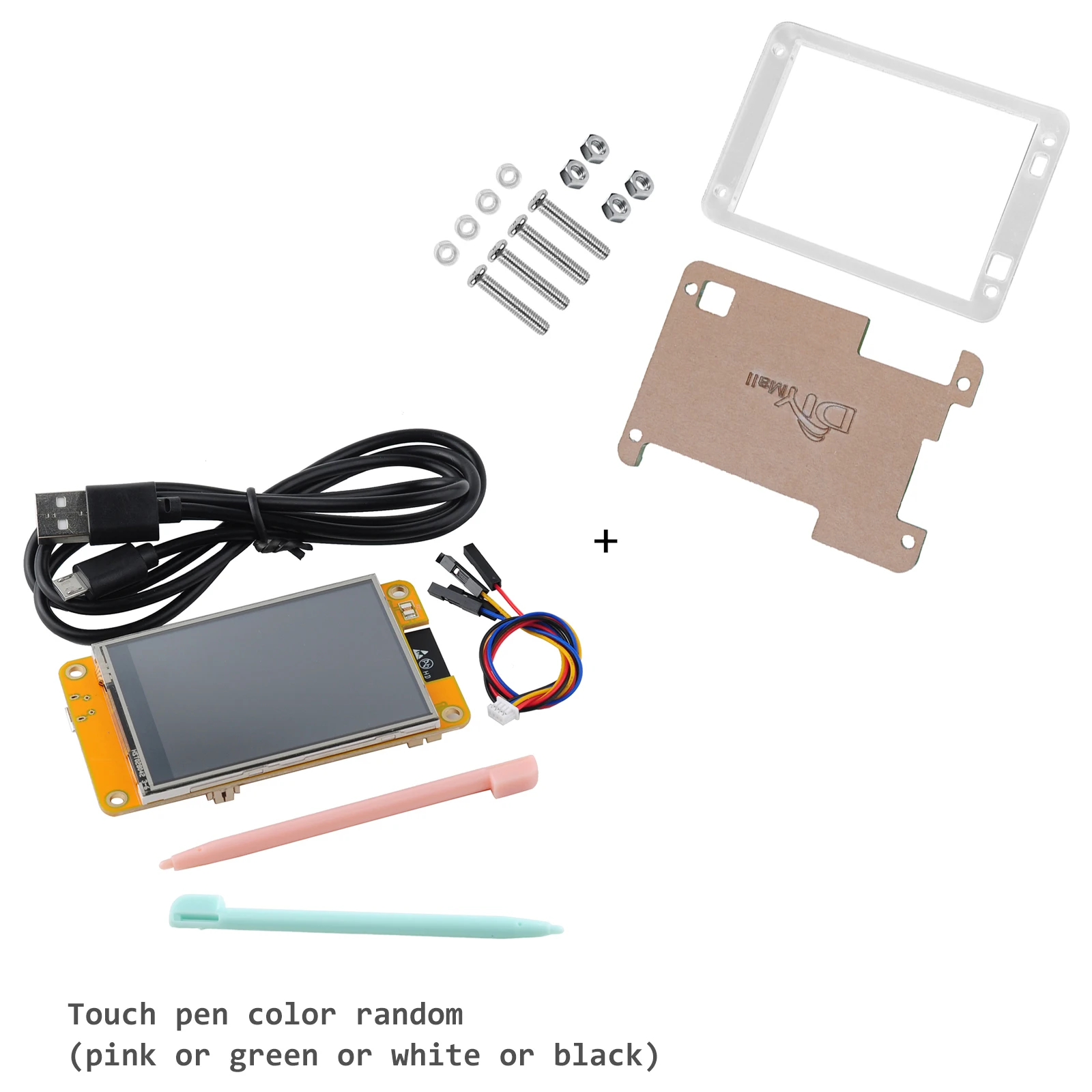ESP32-2432S028R 2,8-calowy moduł ESP32 z wyświetlaczem TFT LCD i akrylową obudową, dwurdzeniowy WIFI+BT 240X320 ILI9341, rezystancyjny ekran dotykowy