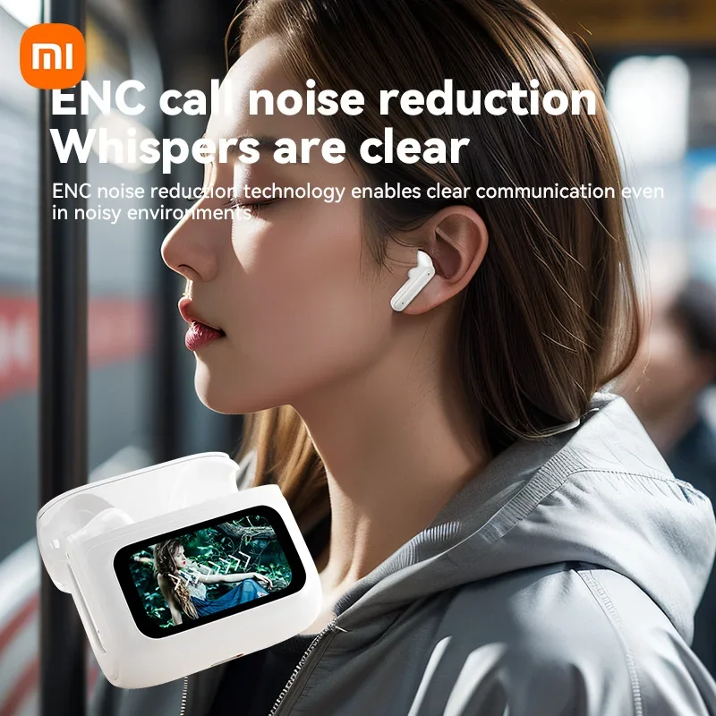 XIAOMI ANC Wireless Earbuds Bluetooth5.4 ENC Noise Reduction Hifi Sound Stereo Earphone Screen Touch Control Headet TWS Earphone