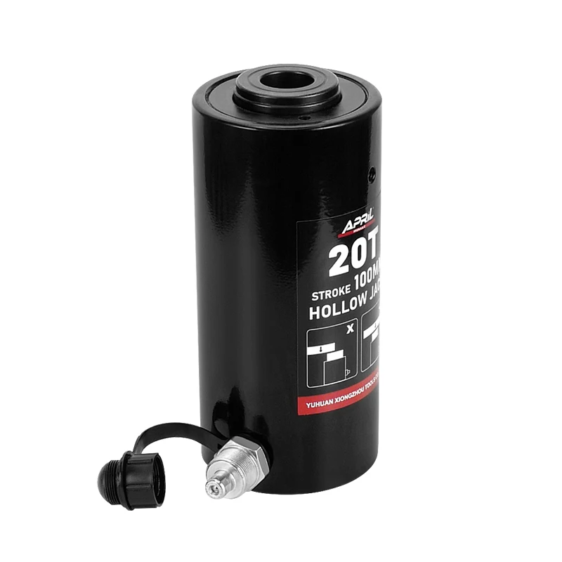 RCH-20100 Single Acting Hollow Plunger Steel Hydraulic Cylinder  100 Ton Capacity for Precision Lifting