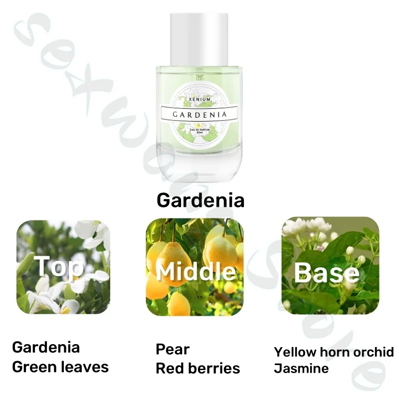 Gardenia and osmanthus fragrance for women enhances charm and lasts for a long time, fresh, sweet, natural and elegant.