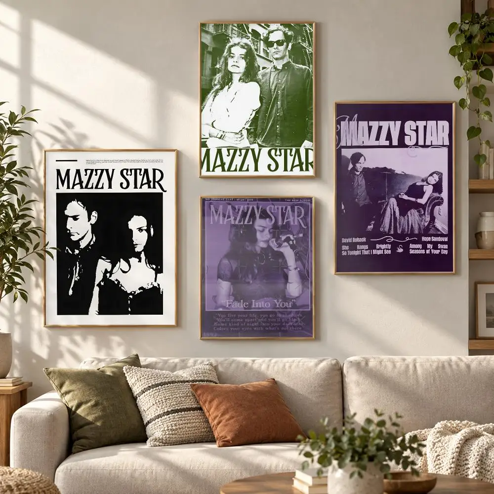 Mazzy Star Singer Music Album 90s Retro Iconic Fan Poster Contemporary Wall Art Print for Bedroom & Living Room, Unframed