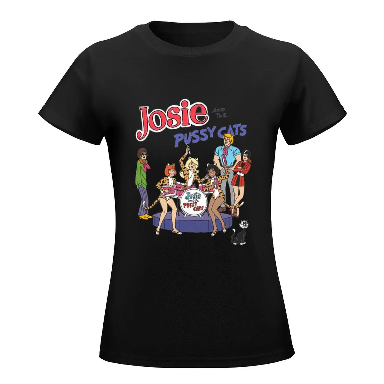 JOSIE AND THE PUSSYCATS T-Shirt graphics anime clothes shirts graphic tees korean fashion Woman clothing