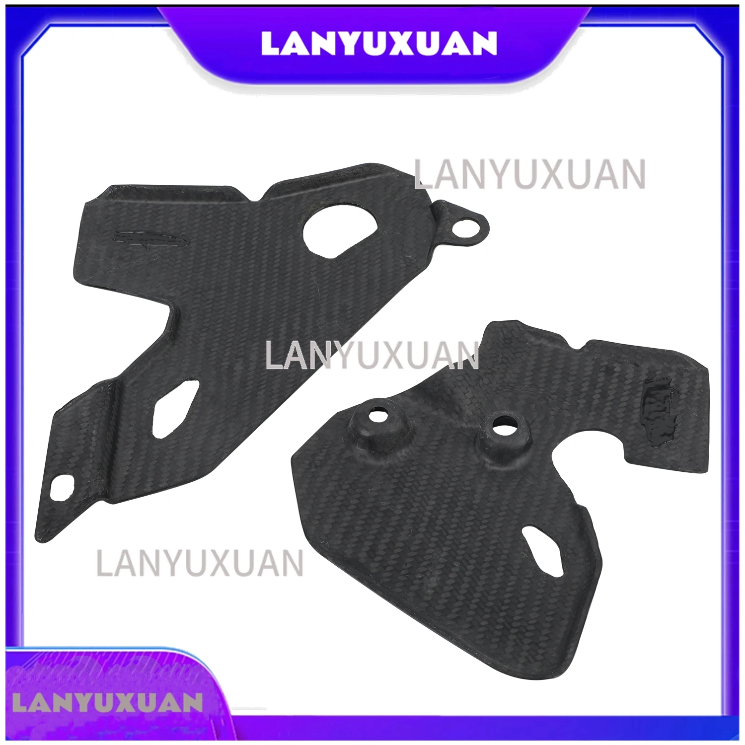 2026 FUNPARTS Real Carbon Fiber Frame Guards for WR250R X  2007-2017