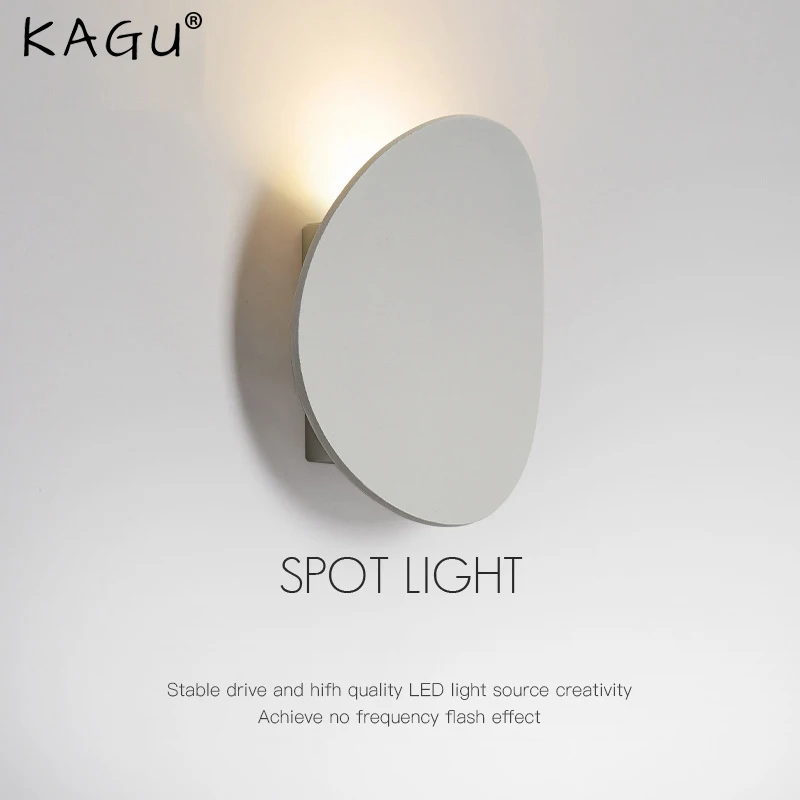 

KAGU IP65 LED Wall Lamp Outdoor Waterproof Garden Lighting Aluminum AC86-265 Indoor Bedroom Living Room Stairs Wall Light