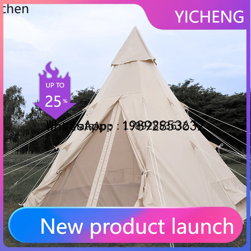 X8 tent camping thickened cotton exquisite camping pyramid rainproof Oxford shed