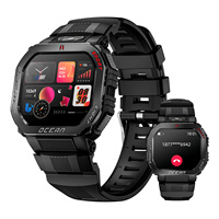 LOKMAT OCEAN GT Smart Watch Outdoor Sport Watches Bluetooth Calls Message Push with Flashlight Heart Rate Monitor Longtime Use