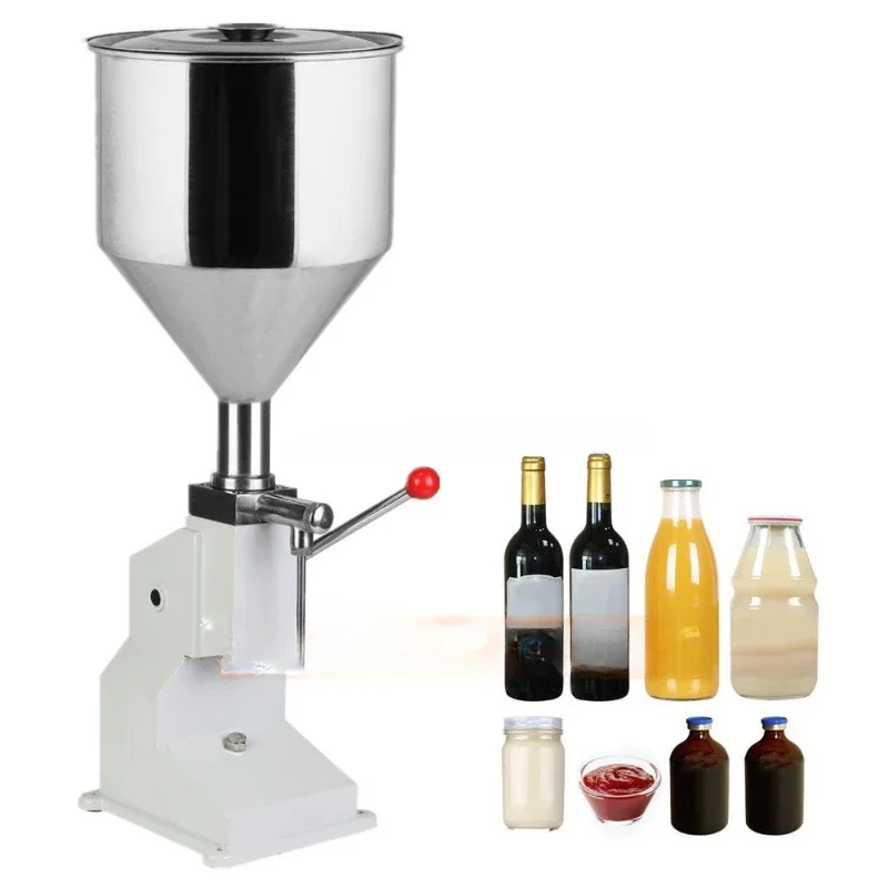 oil Water 5- 50ML Small Bottle A03 Hand Liquid Paste honey Filler Manual Cream Filling Machine