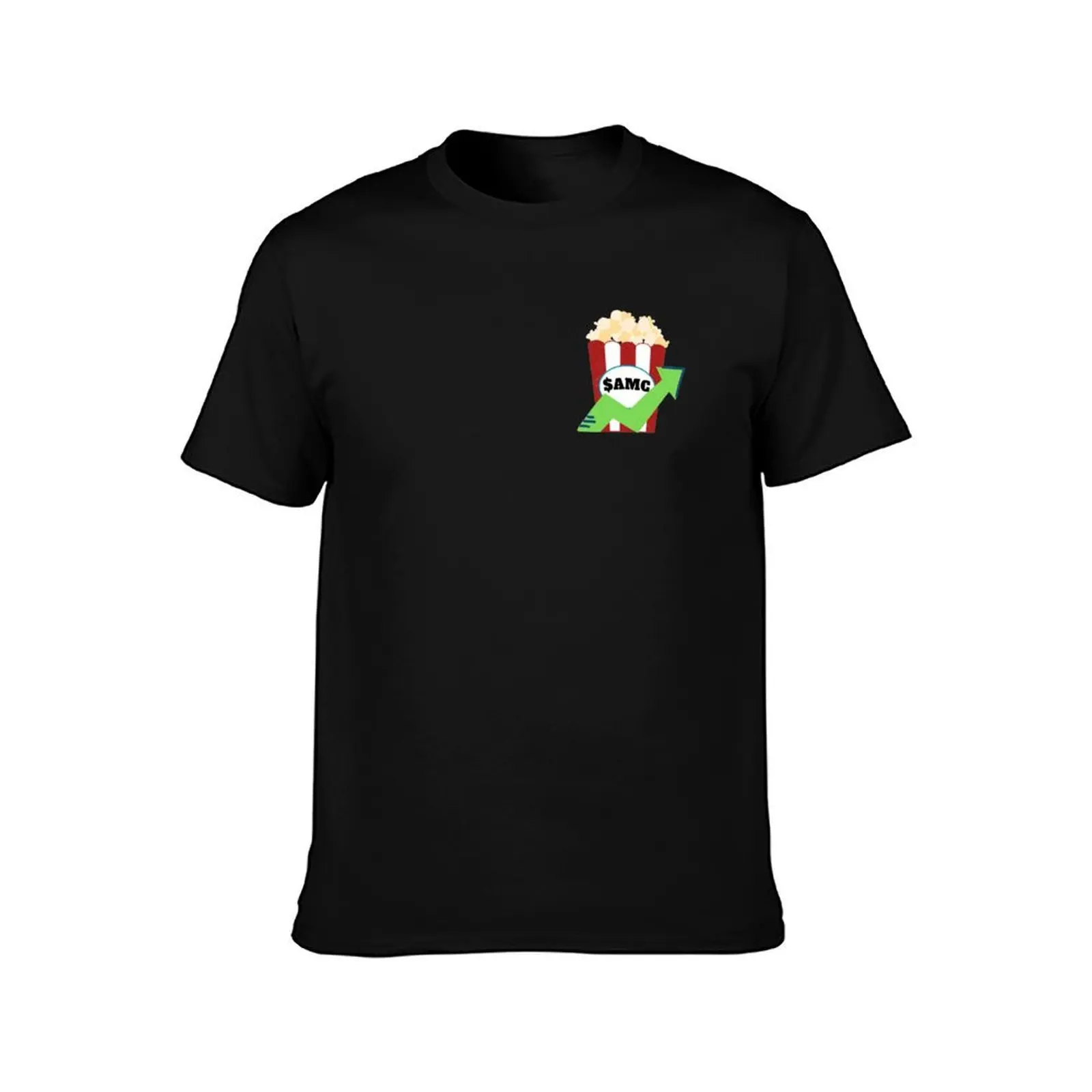 AMC Popcorn Rocket to the Moon T-Shirt Summer Casual Cotton Tee Oversized Streetwear Tops Vintage Graphic Print 100% Cotton
