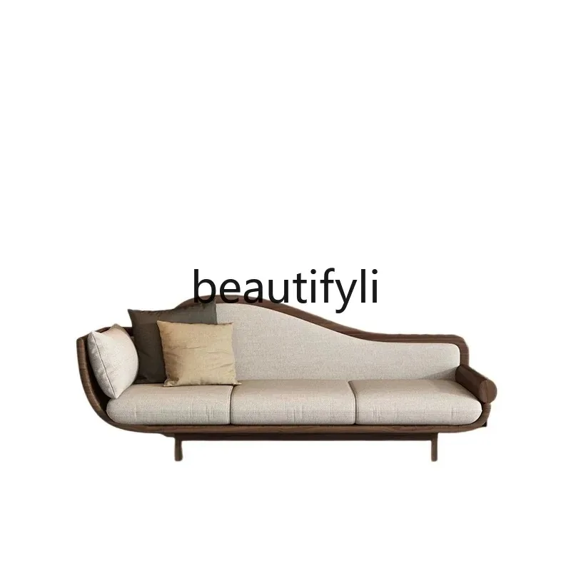 

New Chinese Style Luohan Bed North American Black Walnut Beauty Couch Imperial Concubine Sofa Zen Style Bed Solid Wood Sof