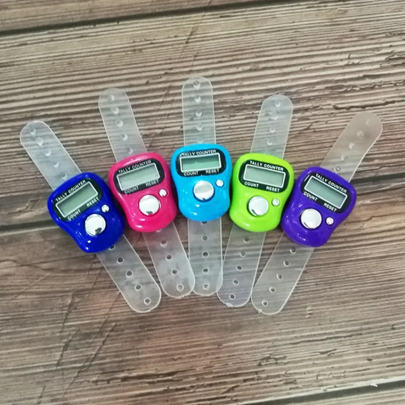 1PCS Mini Point Marker and Row Finger Meter LCD Electronic Digital Tally Counter for Sewing Knitting Weave Tool