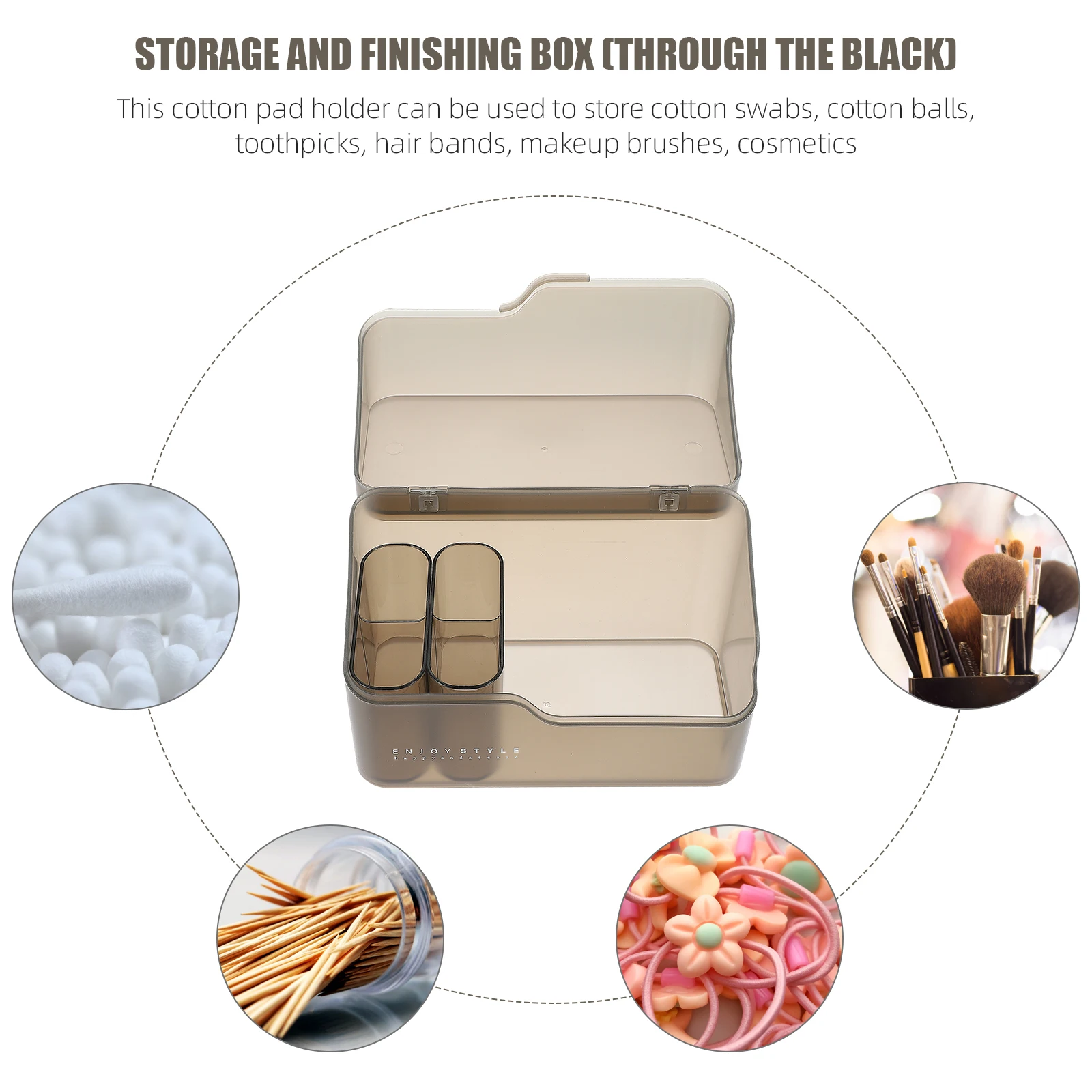 メイクアップオーガナイザー口紅ケースコンテナ Pp トラベルケースマニキュア収納ボックス家庭用収納ボックス寝室のバスルーム