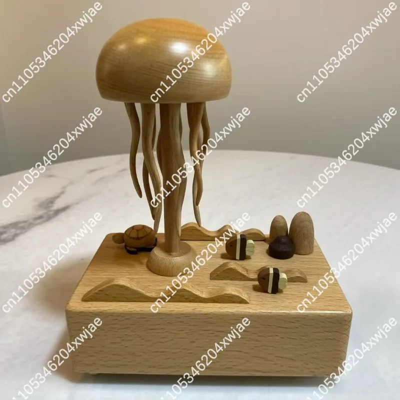 Musical Mechanical Animal Toy Gift, Bluetooth Jellyfish Pig Whale with Rotating Dance & Colorful LED Lights