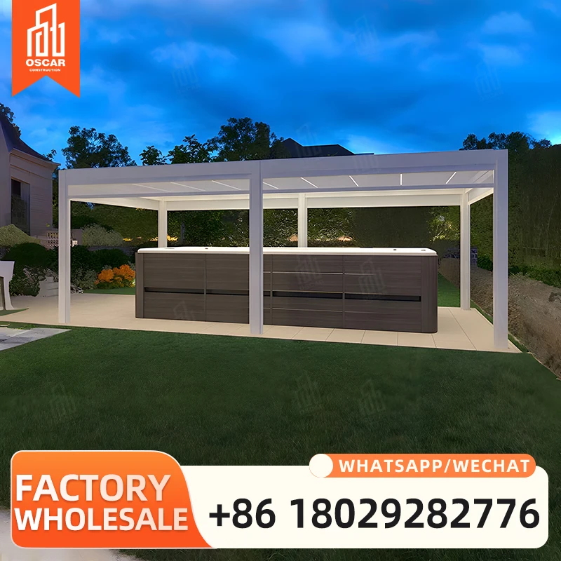 Customizable Aluminum Alloy Pergola for Outdoor Spaces in the US Offering Unique Design and Sturdy Construction