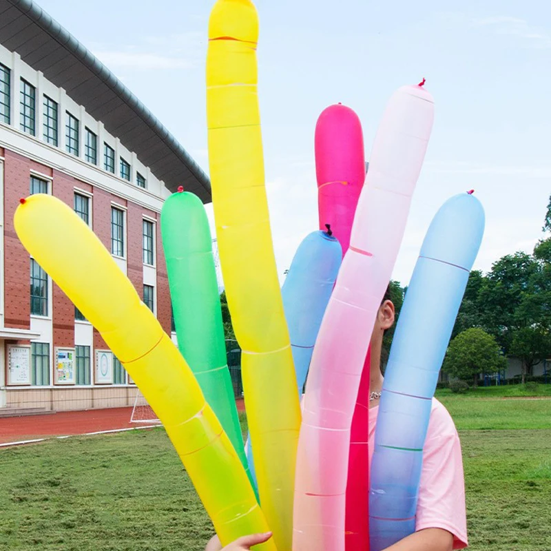 98pcs Long Latex Rocket Balloons Mixed Colors Flying Squeaking Birthday Party Decoration Classic Balloon Toy