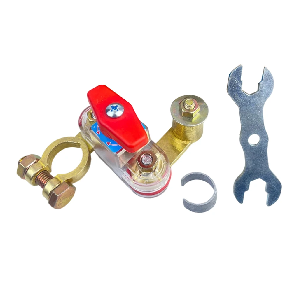 

Car Battery Disconnect Switch 12V 24V Quick Kill Switch for Vehicles RVs Boats with Large Terminal 16-19mm or Small 11-14mm