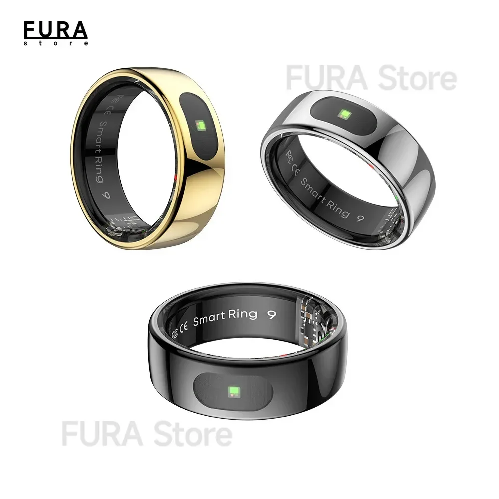 2025 Nuevo R08 Smart Ring Monitor de ritmo cardíaco durante el sueño IP58 impermeable Bluetooth compatible con 5.0 múltiples modos deportivos Android IOS