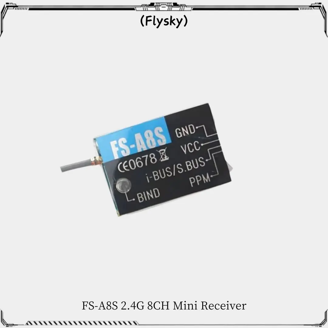 Flysky FS-A8S 2.4G 8CH Mini Receiver with ANTENNA PPM i-BUS SBUS For RC Qaudcopter FPV Racing Drone Compatible FS i6 FS i6S