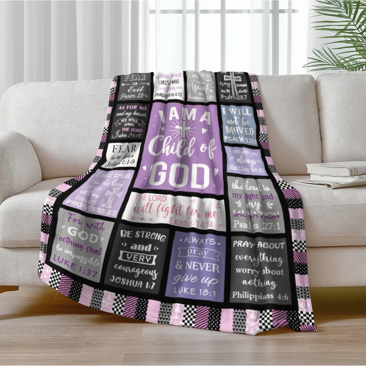 Bible Scripture Inspirational Blanket
