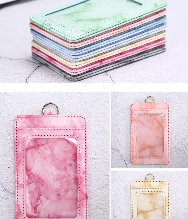 1Pc Card Holder Name Badge Work Bank Business Credit Card Students Bus Cover Case Multipurpose