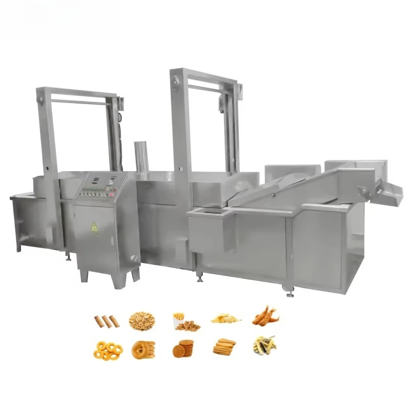 Customized Industrial Electric Continuous Chips Certified New Automatic Donut Making Frying Machine 304 Stainless Steel High
