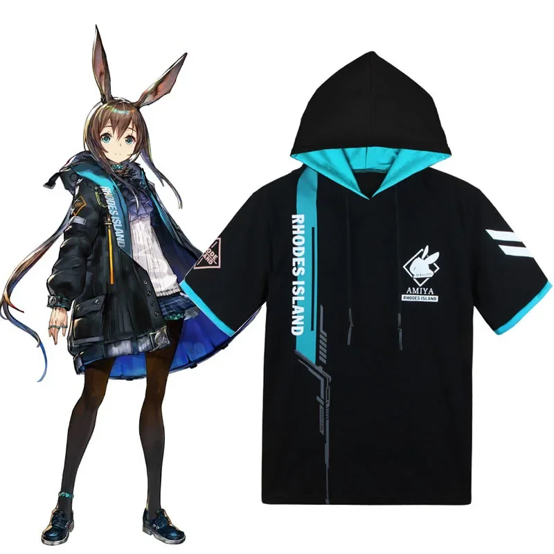 Game Arknights Rhodes Island Hoodie Cosplay Caster Amiya Guard Lappland Sniper Hoshiguma Zipper Coat Sweatshirt Hoodies Tops