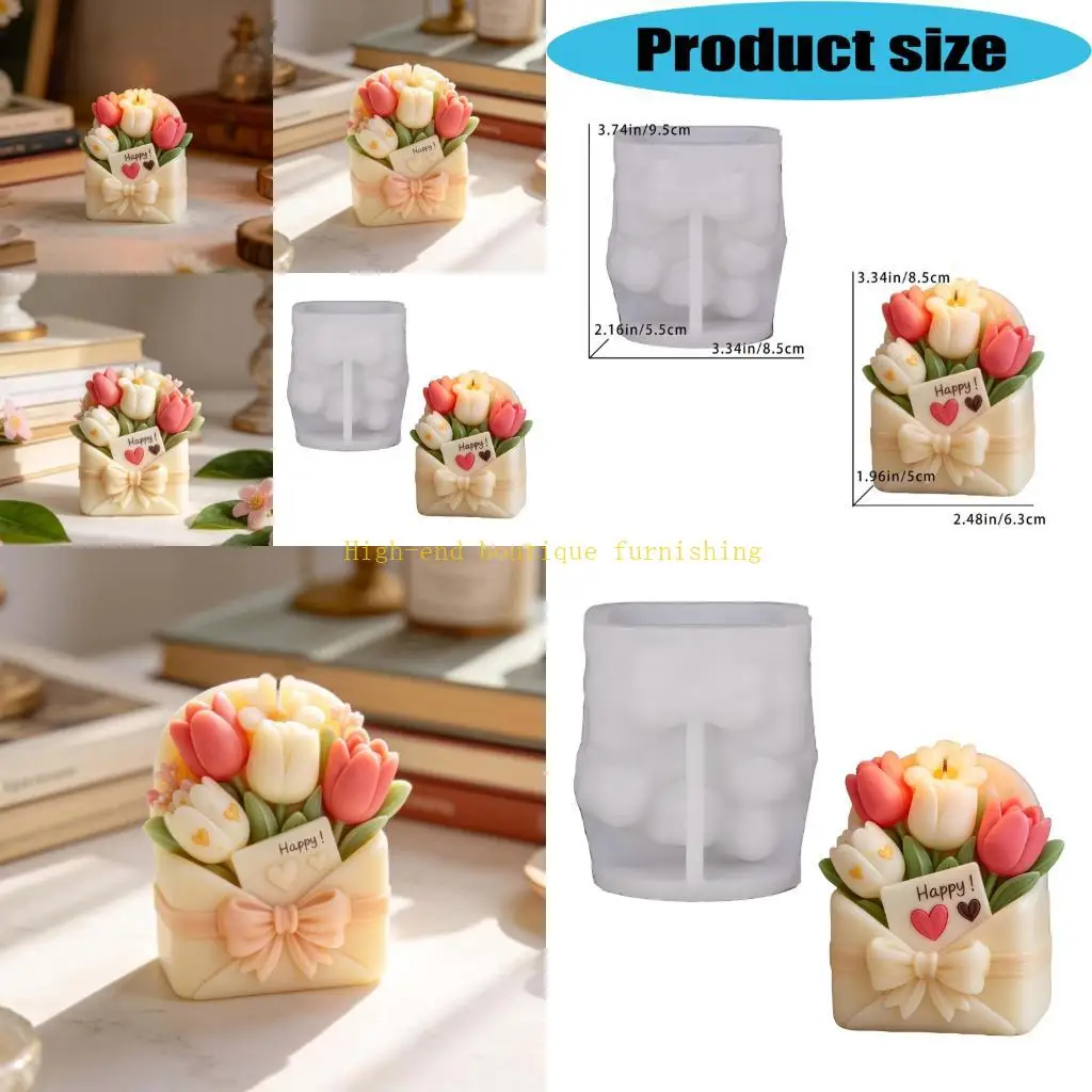 

L9NB Floral Basket Silicone Molds For Handmade Soap Making Gypsum Decoration
