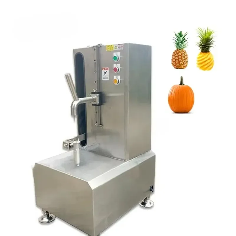 Single Head Automatic Fruit & Vegetable Peeler Machine for Pineapple Mango Watermelon Eye Peeling-Motor Core Component on