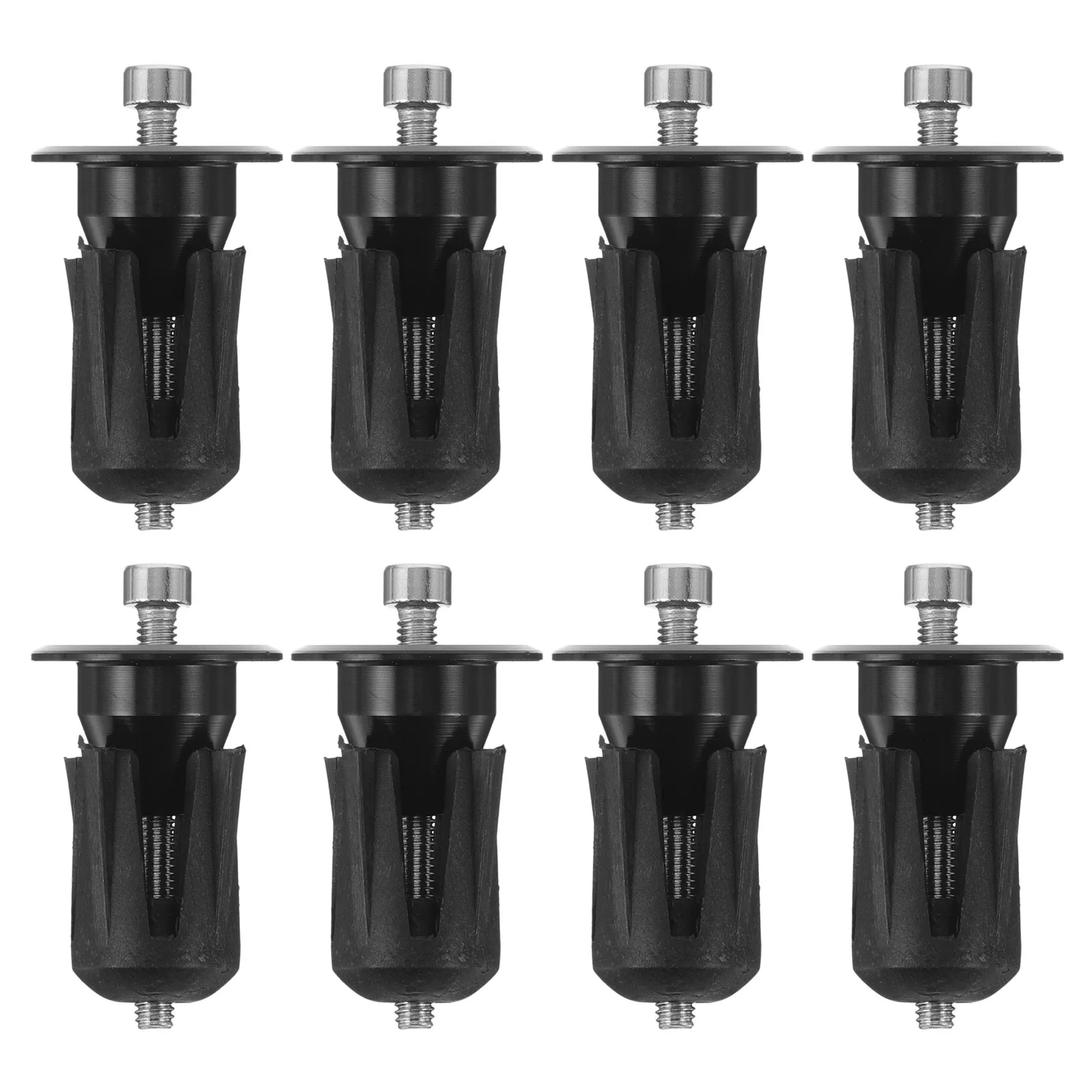 

Bicycle Handlebar End Caps Aluminum Alloy Lightweight Secure Expansion Lock Compatible With Road Mountain Bikes Durable