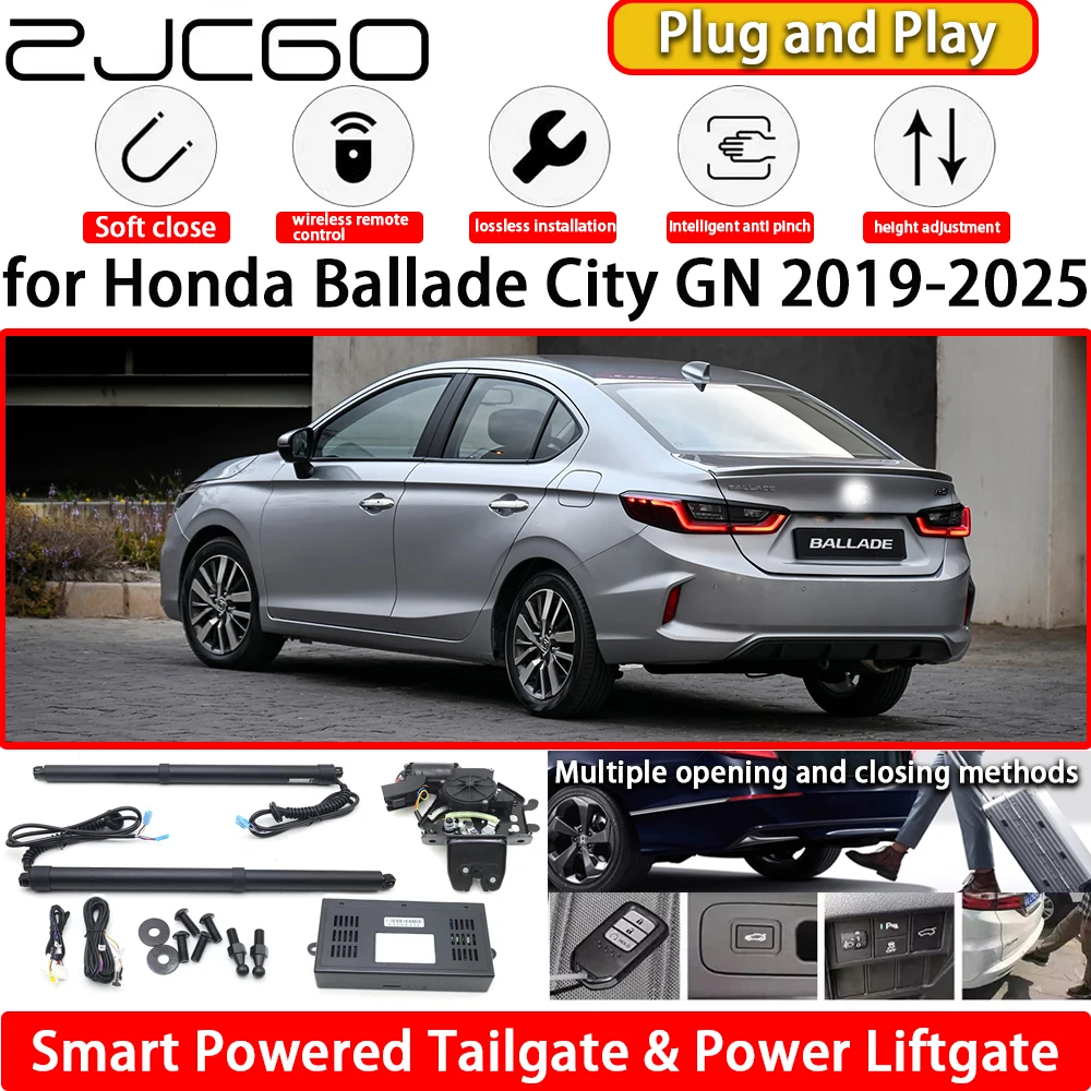

ZJCGO for Honda Ballade City GN 2019-2025 OEM Automatic Electric Powered Tailgate Power Liftgate Tail Gate Lift Kit System