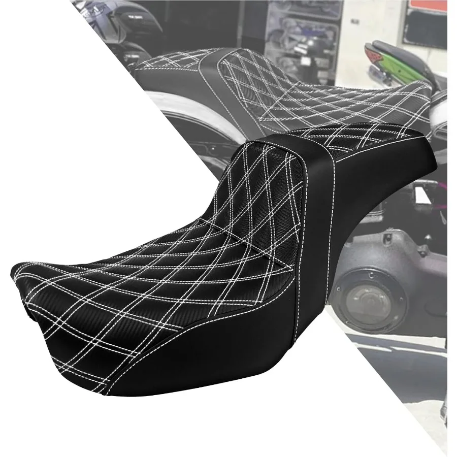 

Мотоциклетное сиденье для водителя и пассажира, подходит для Harley Dyna Wide Glide Low Rider Street Bob Fat Bob FXDF Super Glide Custom FXDC 2