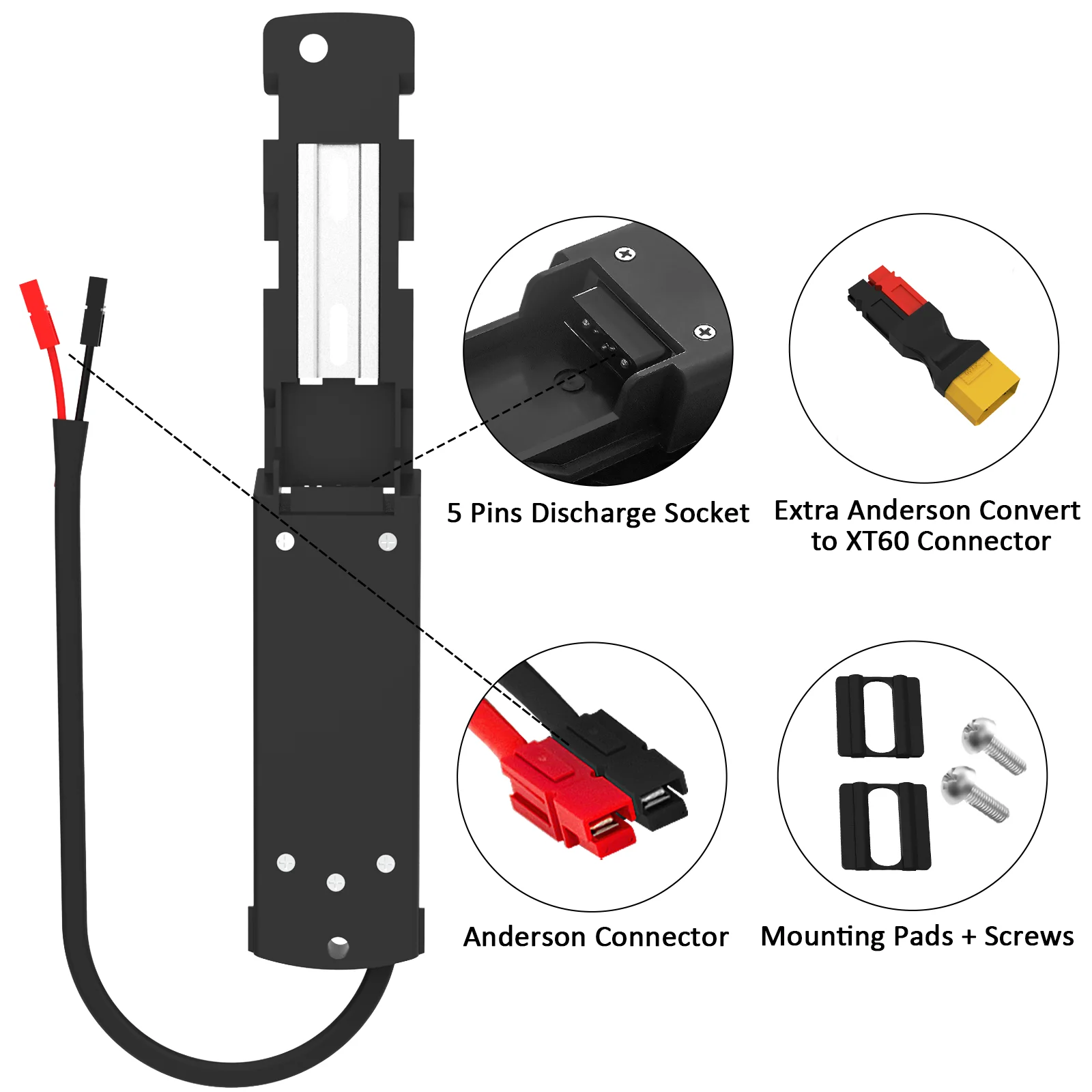 Hailong Montagesockel Hailong 2-3 Polly Montageplatte Hailong Batterie Montageplattenhalter – Detail 7