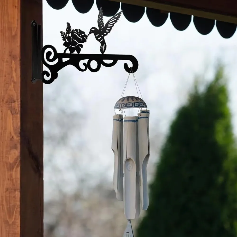 

Компактные винтажные металлические настенные крючки для растений с дизайном в виде птиц, сверхпрочные, устойчивые к ржавчине, декоративные крючки для фонарей