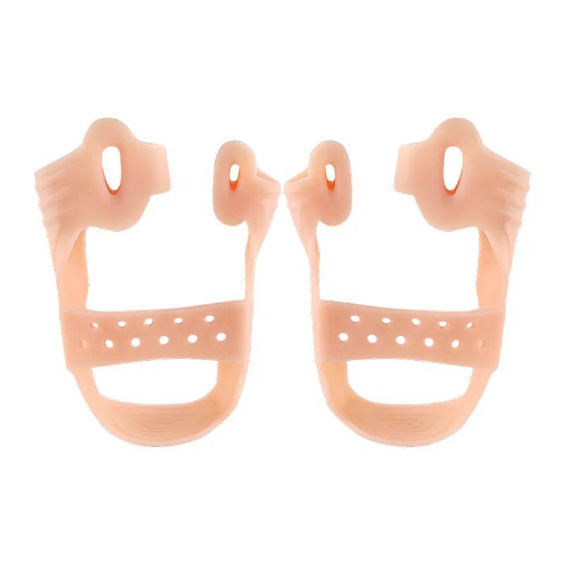 Forefoot Pad Hallux Valgus Double Hole Big Toe Overlapping Toe Divider Flexible Anti-abrasion Toe Elastic Resistance Band