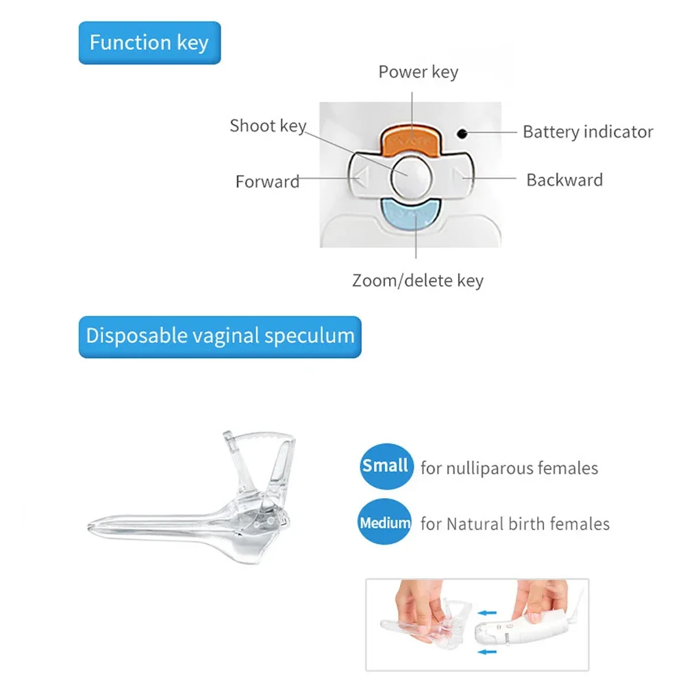 FA3 Mini Colposcope Digital Video Electronic Hospitals Cervix Vagina Examine Machine Women Gynecological Diseases Self-exam