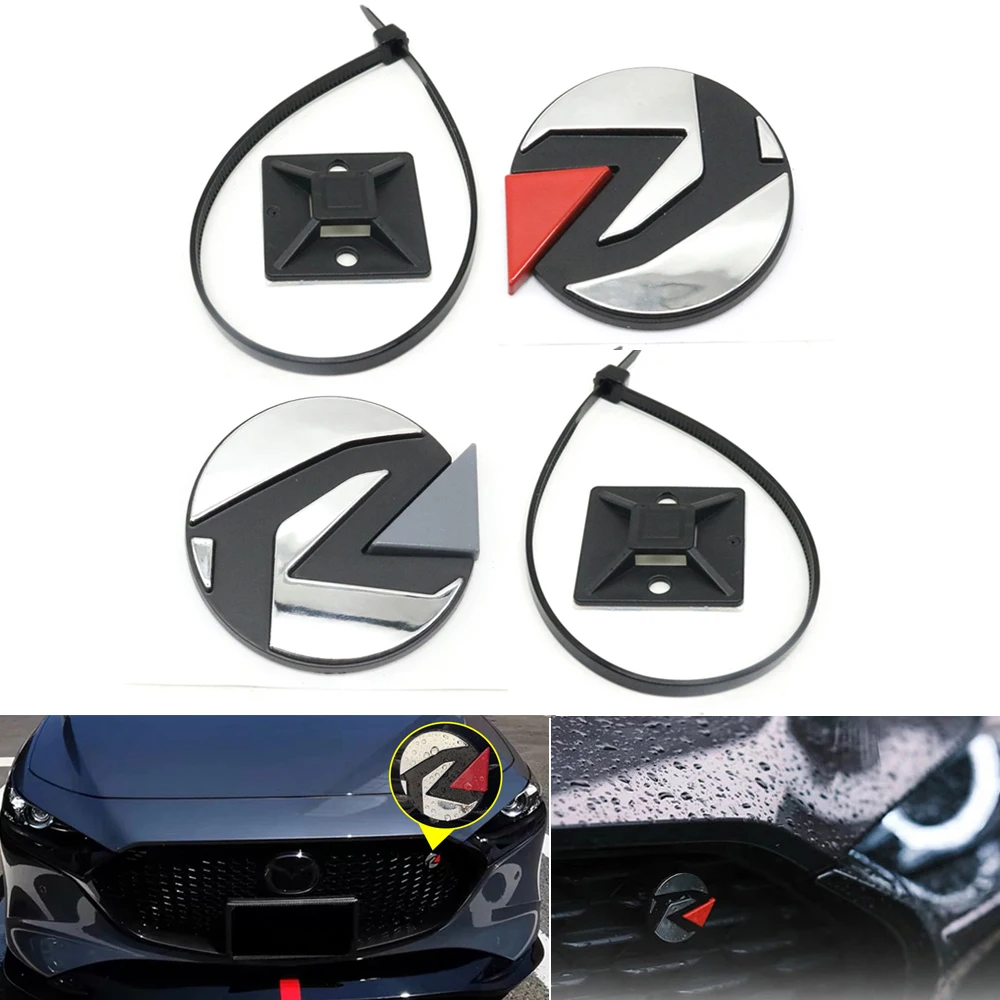 Emblema Universal para Mazda 3, 6, MX-5, MX5, CX-3, CX-5, CX-30, Adhesivo Decorativo para Parrilla Delantera, Maletero Trasero y Tapa de la Caja
